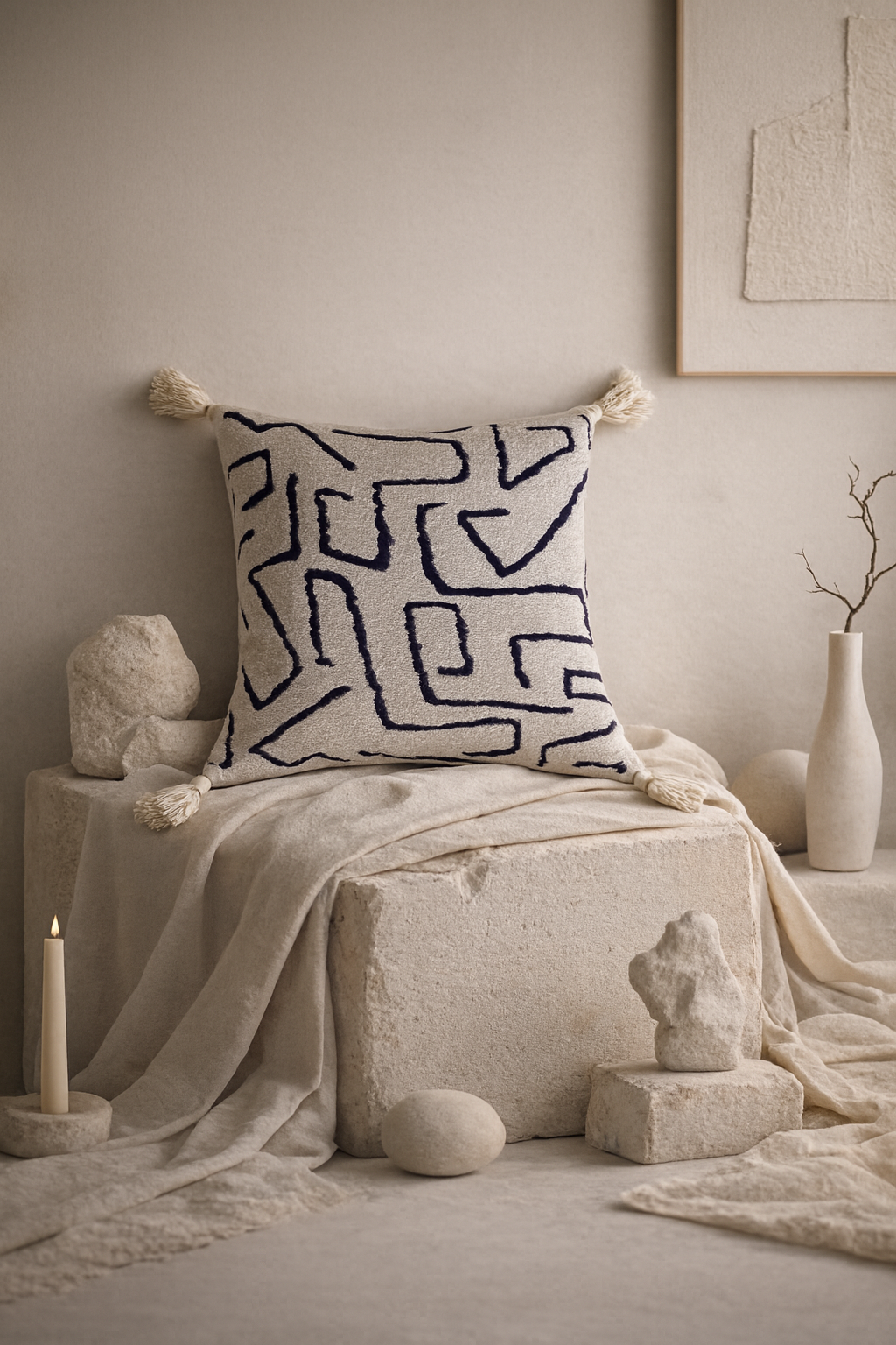 The Human Edit - Tribal Pillow